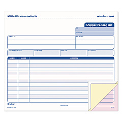 TOPS Triplicate Snap-Off Shipper/Packing List, Three-Part Carbonless, 8.5 x 7, 50 Forms Total (TOP3834)