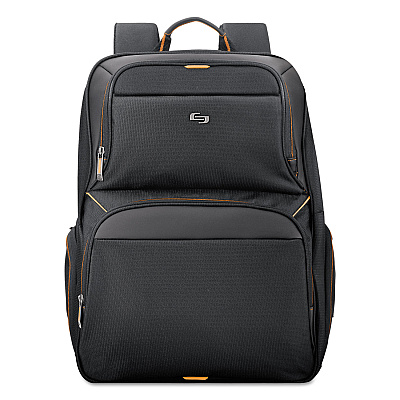 Solo Urban Backpack, Fits Devices Up to 17.3", Polyester, 12.5 x 8.5 x 18.5, Black (USLUBN7014)