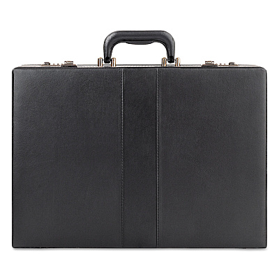 Solo Classic Attache, Vinyl, 12.5 x 4 x 17.5, Black (USLK854)