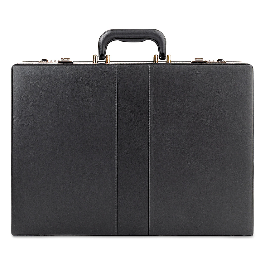 Solo Classic Attache, Vinyl, 12.5 x 4 x 17.5, Black (USLK854)