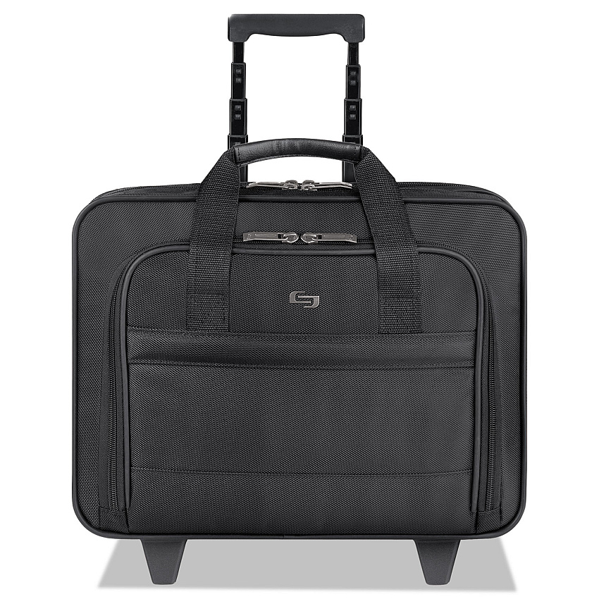 Solo Classic Rolling Case, Fits Devices Up to 15.6", Ballistic Polyester, 15.94 x 5.9 x 12, Black (USLB1004)
