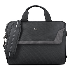 Solo Pro Slim Brief, Fits Devices Up to 14.1", Polyester, 14 x 1.5 x 10.5, Black (USLCLA1124)