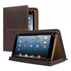 Solo Premiere Leather Universal Tablet Case, Fits 8.5" to 11" Tablets, Espresso (VTA1373)