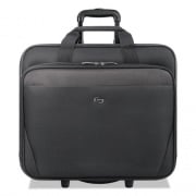 Solo Classic Rolling Case, Fits Devices Up to 17.3", Polyester, 16.75 x 7 x 14.38, Black (CLS9104)