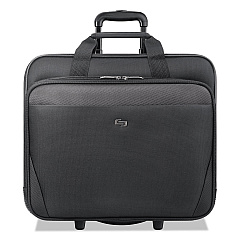 Solo Classic Rolling Case, Fits Devices Up to 17.3", Polyester, 16.75 x 7 x 14.38, Black (USLCLS9104)