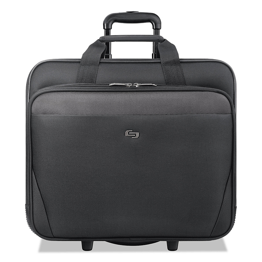 Solo Classic Rolling Case, Fits Devices Up to 17.3", Polyester, 16.75 x 7 x 14.38, Black (USLCLS9104)