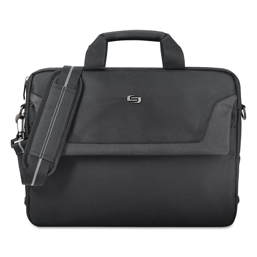 Solo Pro Slim Brief, Fits Devices Up to 16", Polyester, 15.5 x 2 x 11.5, Black (USLCLA1164)