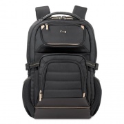 Solo Pro Backpack, Fits Devices Up to 17.3", Polyester, 12.25 x 6.75 x 17.5, Black (PRO7424)