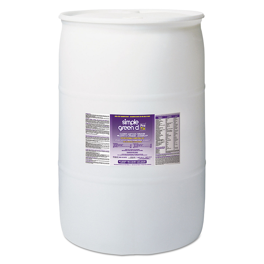 Simple Green d Pro 5 Disinfectant, Unscented, 55 gal Drum (SMP30555)