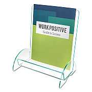 deflecto Euro-Style DocuHolder, Magazine Size, 9.81w x 6.31d x11h, Green Tinted (DEF775390)