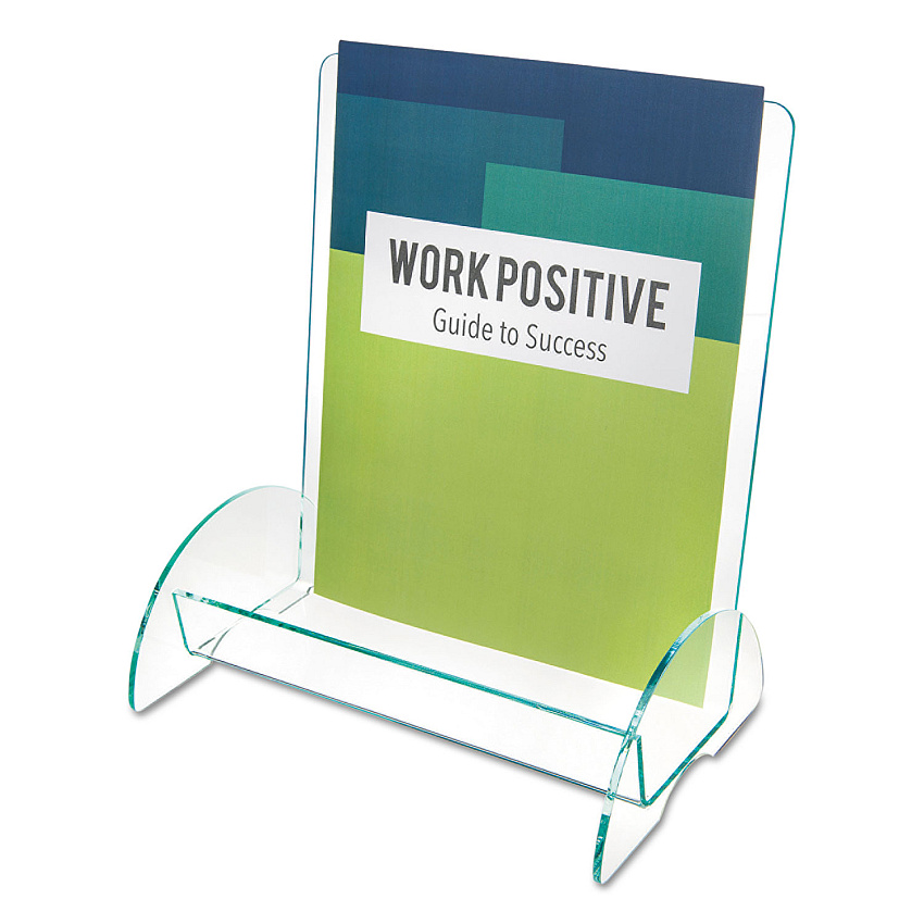 deflecto Euro-Style DocuHolder, Magazine Size, 9.81w x 6.31d x11h, Green Tinted (DEF775390)