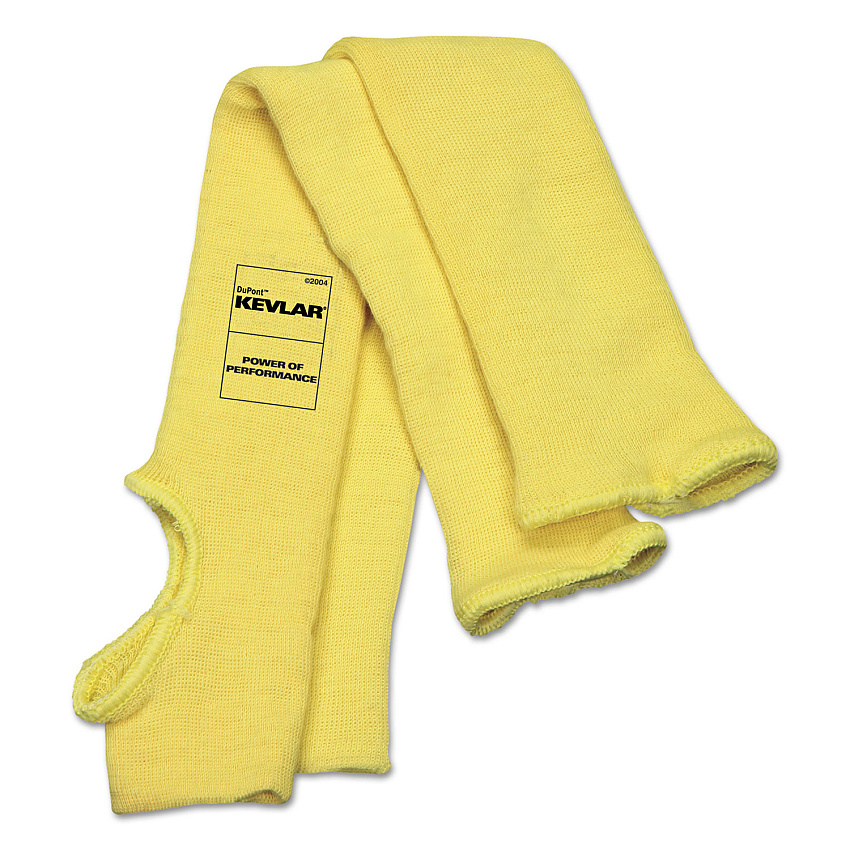 MCR Safety Economy Series DuPont Kevlar Fiber Sleeves, One Size Fits All, Yellow, 1 Pair (CRW9378TE)