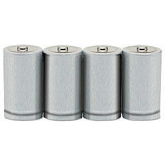 AbilityOne 6135014468310, SKILCRAFT Alkaline D Batteries, 4/Pack