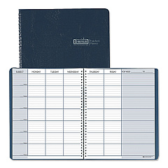 House of Doolittle Recycled Teacher's Planner, Weekly, Two-Page Spread (Seven Classes), 11 x 8.5, Blue Cover (HOD50907)