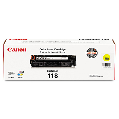 Canon 2659B001 (118) Toner, 2,900 Page-Yield, Yellow