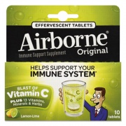 Airborne Immune Support Effervescent Tablet, Lemon/Lime, 10 Count (30006)