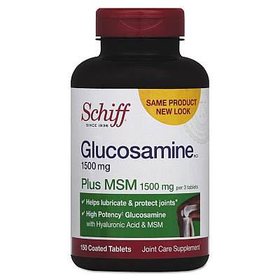 Schiff Glucosamine Plus MSM Tablet, 150 Count (SFS11019)