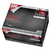 Medline Venom Steel Industrial Nitrile Gloves, Large, Black, 6 mil, 500 Gloves/Box (VEN6543N)