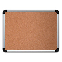 Universal Cork Board with Aluminum Frame, 36 x 24, Tan Surface (UNV43713)