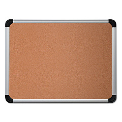 Universal Cork Board with Aluminum Frame, 36 x 24, Tan Surface (UNV43713)