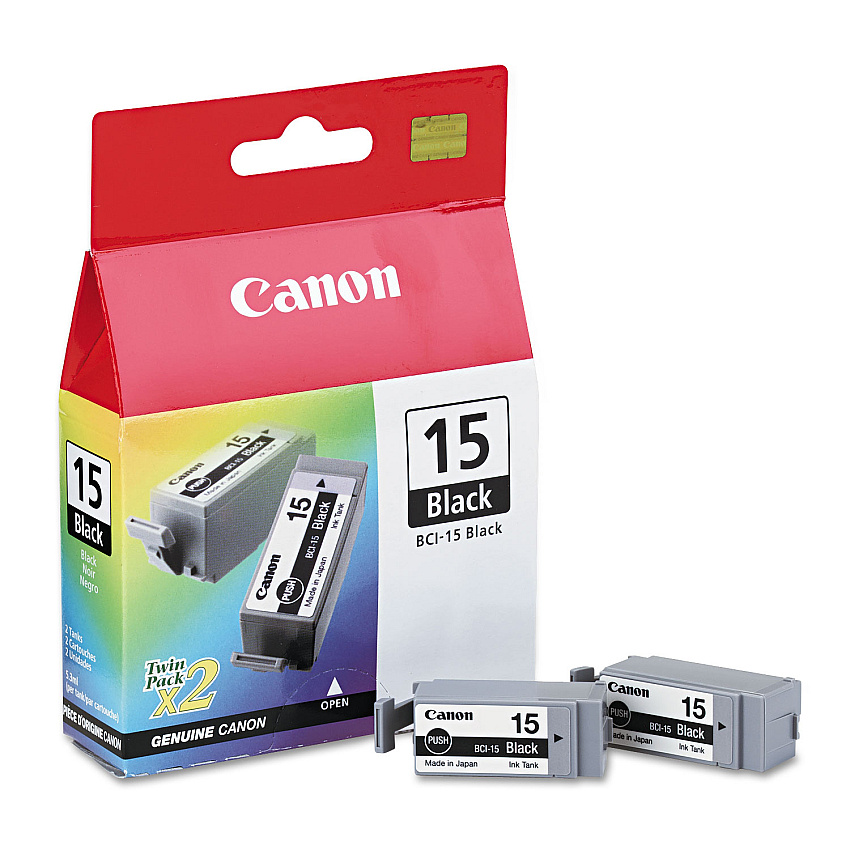Canon 8190A003 (BCI-15) Ink, 130 Page-Yield, Black (CNMBCI15BK)