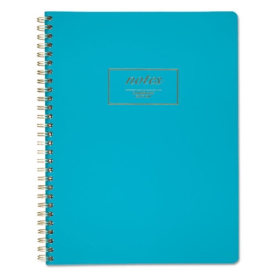 Cambridge Jewel Tone Notebook, Gold Twin-Wire, 1-Subject, Wide/Legal Rule, Teal Cover, (80) 9.5 x 7.25 Sheets (49587)