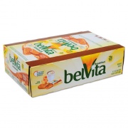 Nabisco belVita Breakfast Biscuits, Peanut Butter Sandwich, 1.76 oz Pack, 8/Box (04068)