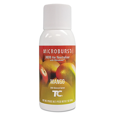 Rubbermaid Commercial Microburst 3000 Refill, Mango, 2 oz Aerosol Spray, 12/Carton (RCP401690)