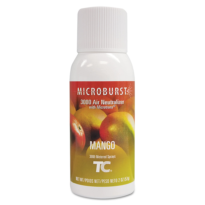 Rubbermaid Commercial Microburst 3000 Refill, Mango, 2 oz Aerosol Spray, 12/Carton (RCP401690)