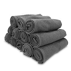 Cotton Salon Towel 16x28 Charcoal, Pack Of 12 (P-BB-1628-3CHA)