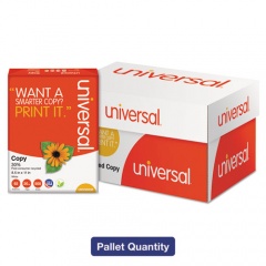 Universal 30% Recycled Copy Paper, 92 Bright, 20 lb Bond Weight, 8.5 x 11, White, 500 Sheets/Ream, 10 Reams/Carton, 40 Cartons/Pallet (20030PLT)