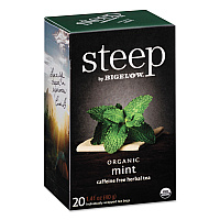 Bigelow steep Tea, Mint, 1.41 oz Tea Bag, 20/Box (BTC17709)