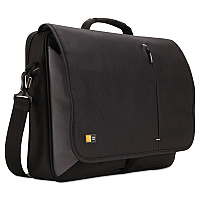 Case Logic Laptop Messenger, Fits Devices Up to 17", Dobby Nylon, 3.37 x 17.75 x 13.75, Black (CLG3201140)