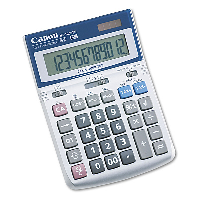 Canon HS-1200TS Desktop Calculator, 12-Digit LCD (CNM7438A023AA)