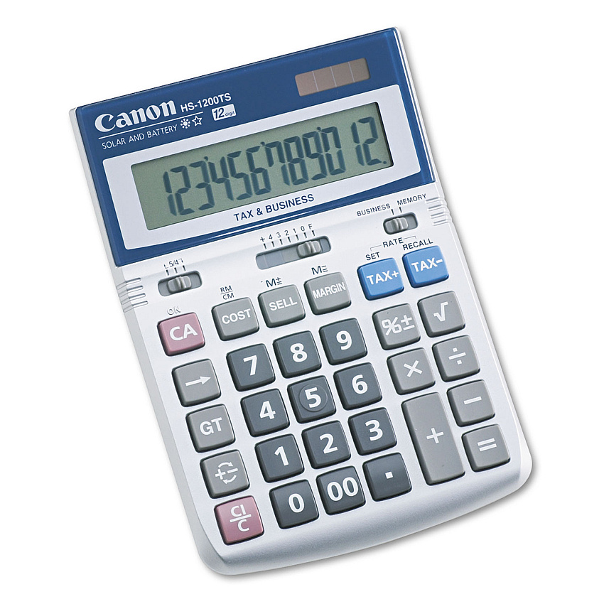Canon HS-1200TS Desktop Calculator, 12-Digit LCD (CNM7438A023AA)
