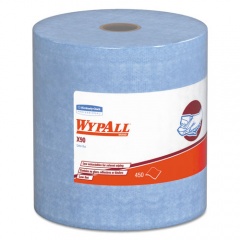 WypAll X90 Cloths, Jumbo Roll, 2-Ply, 11.1 x 13.4, Denim Blue, 450/Roll (12889)