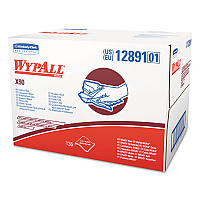 WypAll X90 Cloths, BRAG Box, 2-Ply, 11.1 x 16.8, Denim Blue, 136/Carton (KCC12891)