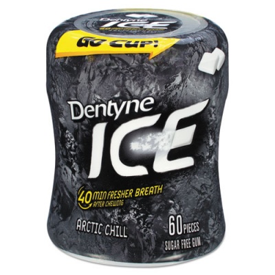 Dentyne Ice Sugarless Gum, Arctic Chill, 60 Pieces/Cup, 4 Cups/Pack (10512)