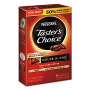 Nescaf Taster's Choice House Blend Instant Coffee, 0.1oz Stick, 6/Box, 12Box/Carton (32486)