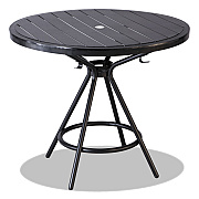 Safco CoGo Tables, Steel, Round, 36" Diameter x 29.5h, Black (SAF4362BL)