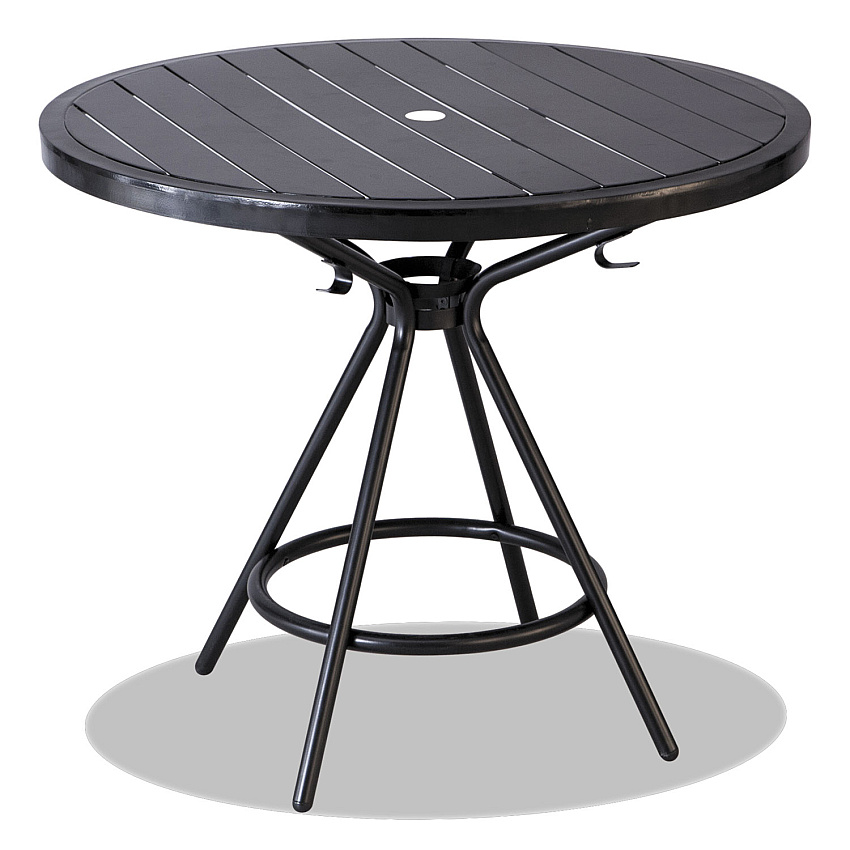 Safco CoGo Tables, Steel, Round, 36" Diameter x 29.5h, Black (SAF4362BL)