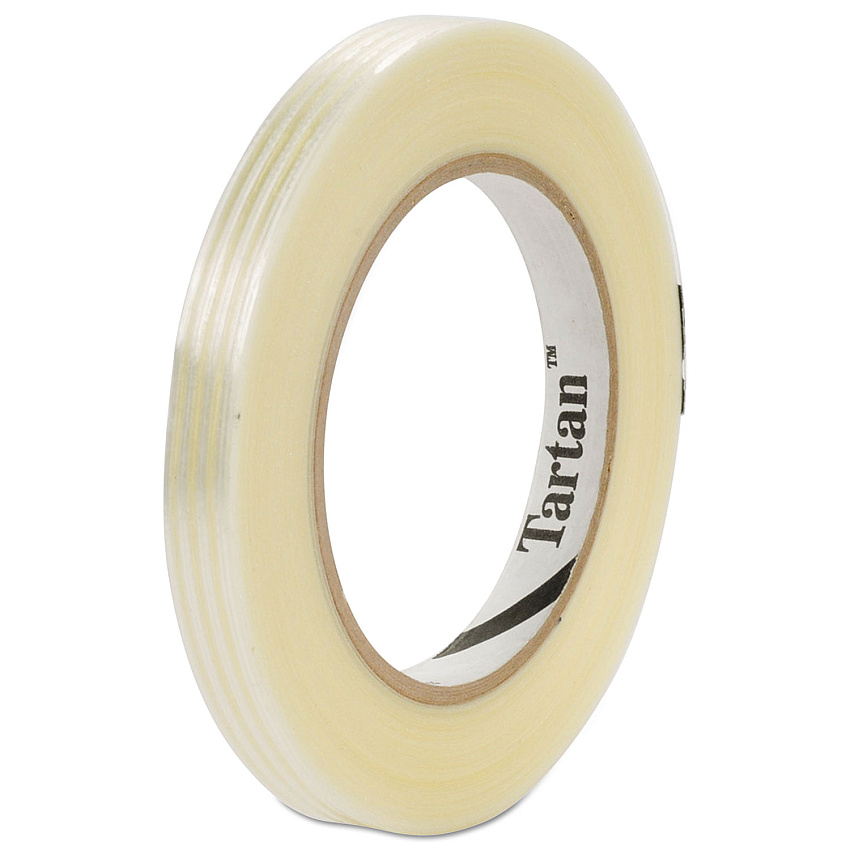 Tartan Filament Tape, 3" Core, 12 Mm X 55 M, Clear, 72/carton (MMM893412)