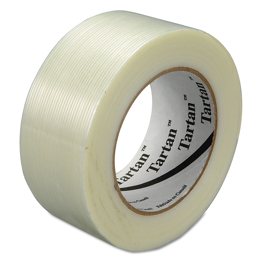 Tartan Filament Tape, 3" Core, 48 mm x 55 m, Clear, 24/Carton (MMM893448)