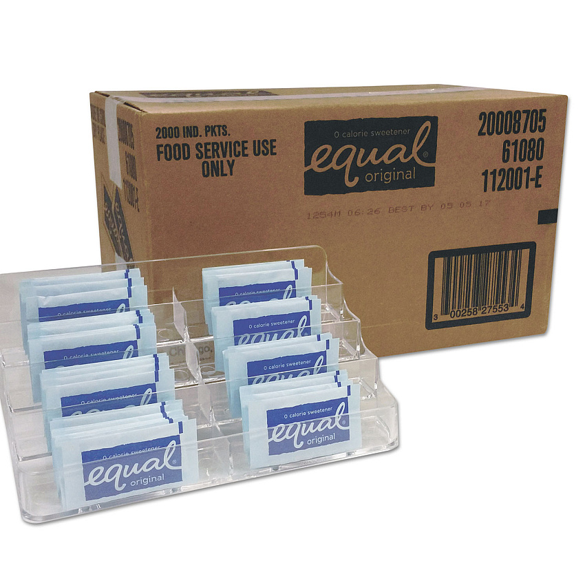 Equal Zero Calorie Sweetener, 0.035 oz Packet, 2000/Carton (EQL827553)