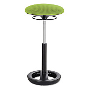 Safco Twixt Extended-Height Ergonomic Chair, Supports 250 lb, 22" to 32" Seat Height, Green Seat, Black Base (SAF3001GN)