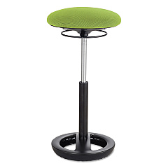Safco Twixt Extended-Height Ergonomic Chair, Supports 250 lb, 22" to 32" Seat Height, Green Seat, Black Base (SAF3001GN)