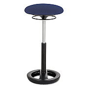 Safco Twixt Extended-Height Ergonomic Chair, Supports Up to 250 lb, 22" to 32"  Seat Height, Blue Seat, Blue Back, Black Base (SAF3001BU)