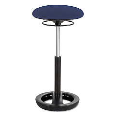 Safco Twixt Extended-Height Ergonomic Chair, Supports Up to 250 lb, 22" to 32"  Seat Height, Blue Seat, Blue Back, Black Base (SAF3001BU)
