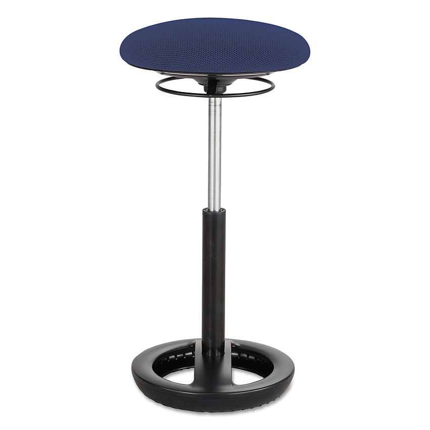Safco Twixt Extended-Height Ergonomic Chair, Supports Up to 250 lb, 22" to 32"  Seat Height, Blue Seat, Blue Back, Black Base (SAF3001BU)
