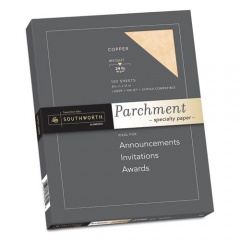 Southworth Parchment Specialty Paper, 24 lb Bond Weight, 8.5 x 11, Copper, 100/Pack (P894CK336)